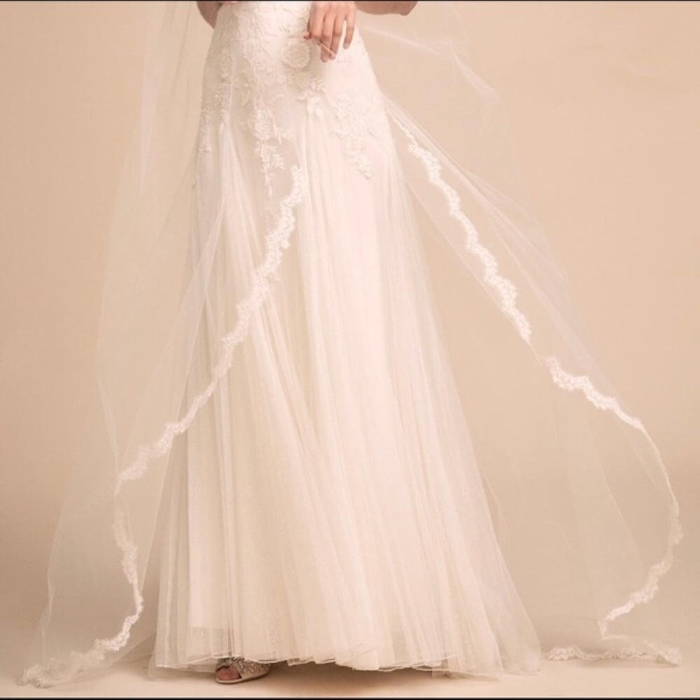 BHLDN Scalloped Circle Veil